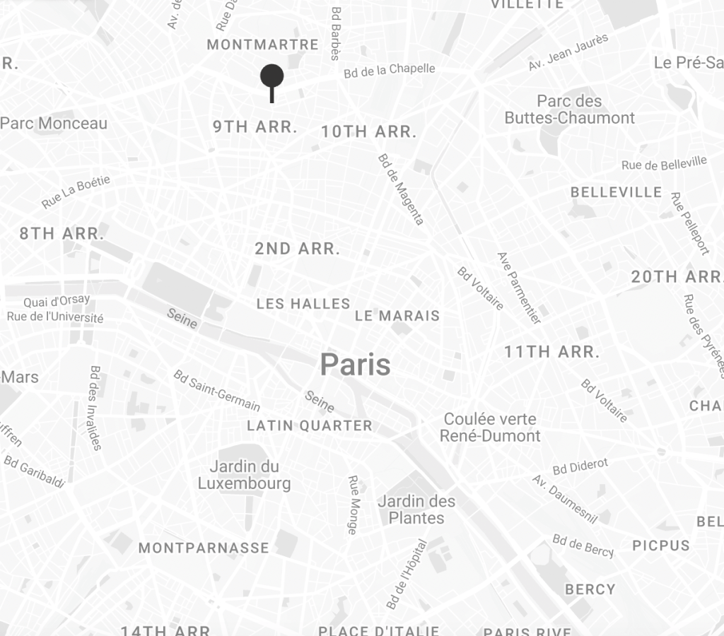 map of paris