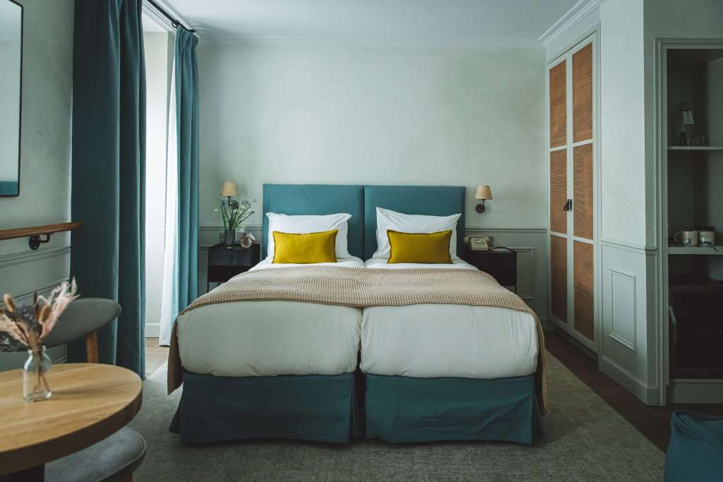 hotel room at conscious hotel in paris